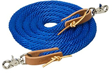 Weaver Cuero Poli Roper riendas, Azul