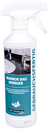 Marmor Bad Reiniger 500ml | Sanitärreiniger für Kalk & Schmutz | Säurefreie Pflegeformel | Ideal für Naturstein & Bad | Wasserabweisend | Chlorfrei | Sanfte Reinigung ohne Rückstände