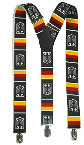 shenky Hosenträger Herren mit 3 Clips Hosenträger Damen