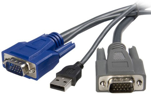 StarTech.com Cavo KVM -sottile VGA USB 2 in 1 3 m (SVUSBVGA10)