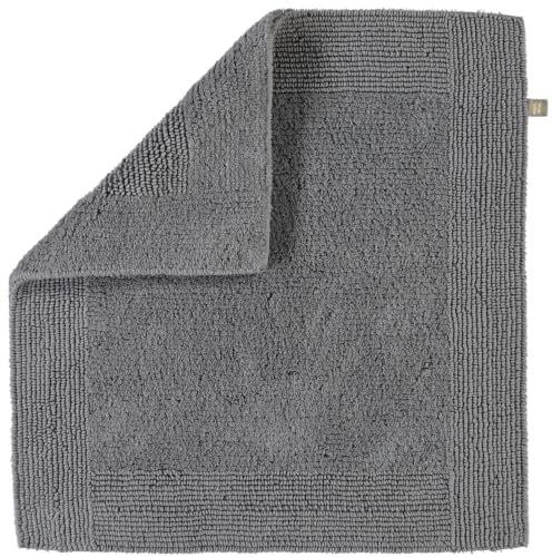 RHOMTUFT 4515316078 Badteppich Prestige 60 x 60 cm, Aqua 60 x 60 cm, tappetino WC Non sagomato 85 Kiesel