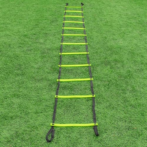 FORZA Speed & Agility Training Ladder – Adjustable Plastic Rungs with Durable Nylon Edges – Available in 3m & 6m Lengths – Ideal for Football, Rugby & Fitness Training