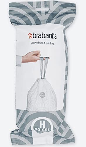 Brabantia Bin Bag Liners White 50L