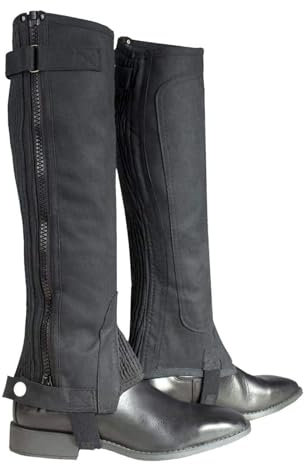 HORZE Kinder Reitchaps Amara, Chaps Reiten Mädchen, Schwarz, L