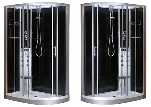 Bagno Italia Cabina Idromassaggio 80x120 box doccia versione destra o sinistra sistema quick line 6 getti I