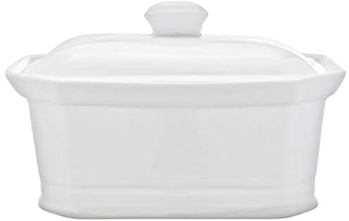 Cosy & Trendy RH46635 - Terrina con coperchio, in porcellana, 1 L, colore: Bianco