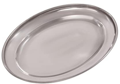 Olympia K360 servir plano, oval, 8 , plata
