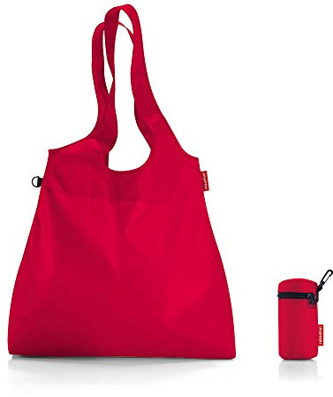 mini maxi shopper L 44 x 68 x 9 cm 22 Liter rot