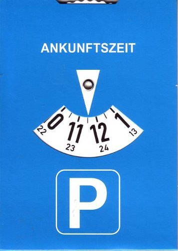 Parkscheiben 11X15Cm 24Stunden Einteilung Liefermenge = 25