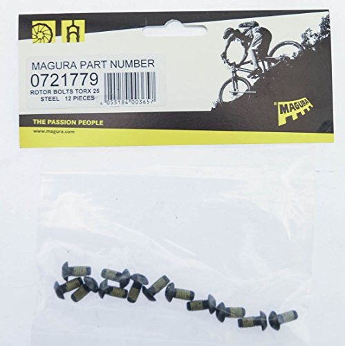 Magura, Brake Disc Fixing Screws T25 M5X10 12Pcs, Jahr, Stahl, U, Unisex-Erwachsener