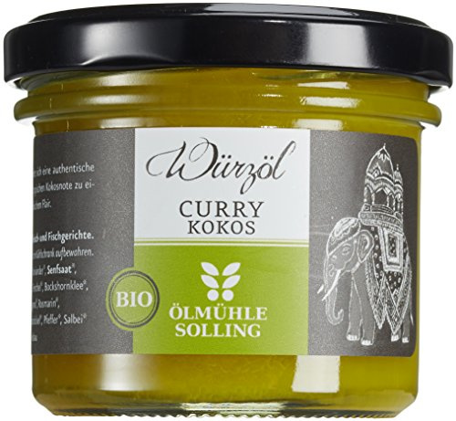 Ölmühle Solling Kokoswürzöl Curry, 2er Pack (2 x 100 g)