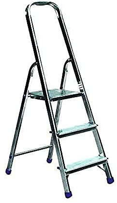 Escabeau Domestique Pliable 3 marches Selekta MixAlu