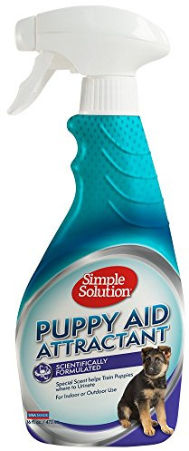 Simple Solution Puppy Aid Training Spray, Potty Training Spray, 16oz | Puppy Potty Training, Pee Here Spray, Housebreaking Aid, Indoor & Outdoor, Easy Application, Training Tool, Pet Training