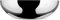Alessi Double doppelwandige Schale, aus Edelstahl, Silber,8.5 x 34 x 19.5 cm