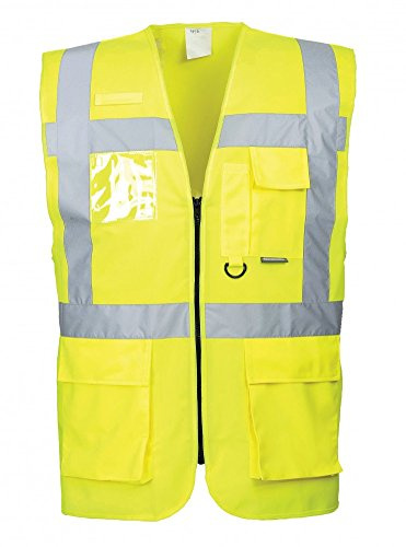 Portwest Safety weste Berlin S476, Size 4X-Large, GUL, 1