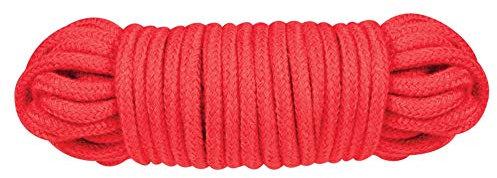 NMC Bondage Rope - Fessel Seil für fesselnde Spiele - 10 m lang - Durchmesser: 6 mm - rot