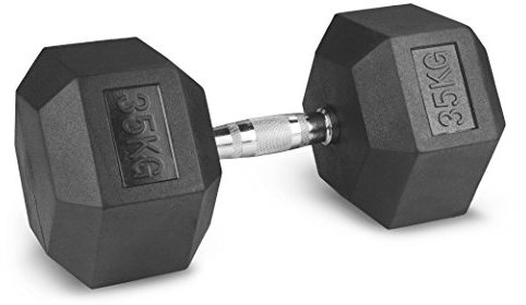 Lex Quinta Hex Hantel - Hexagonal Dumbbell - Kurzhantel gummiert (35)