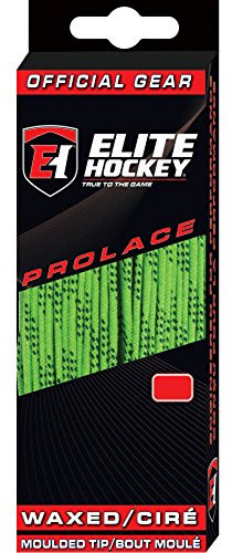 Elite Hockey Prolace Gewachste Hockey-Schnürsenkel, 244 cm, Limettengrün, 812492020547