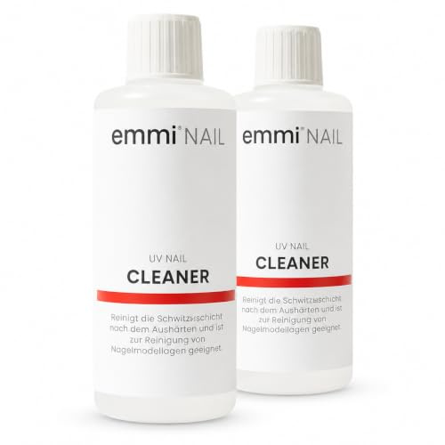 Emmi Nail Cleaner Gelnägel Schwitzschicht Entferner 2x 100ml I Desinfizierende & Entfettende Wirkung vor der Nagelmodellage I Nagelreiniger ohne Aceton