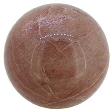 Budawi® Aprikosen Mondstein Edelstein Deko Kugel Handschmeichler