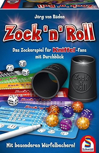 Schmidt Spiele 49320 Zock'n'Roll, mit Würfel, Block, Stifte, Würfelbecher