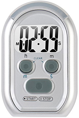 ZYQY x-wlang 3-in-1 Alerts timer 1013 with vibration ,beep and flash.(kitchen timer ,medical timer,therapeutic timer), silver