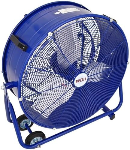 Aktobis Ventilador de tambor, ventilador industrial WDH-TG60L de metal robusto con una circulación de aire máxima de 5.900 m3/h