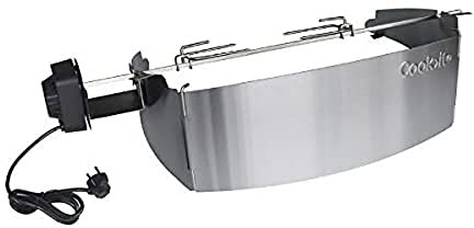 Cook>it® Edelstahl Drehspieß für Gasgrill mit Motor - Premium Grillspieß mit Motor Universal für Weber - Hochwertigster Spiessdreher Gasgrill aus rostfreiem Stahl