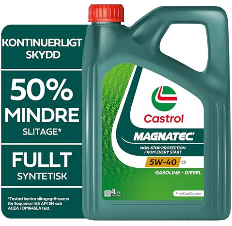Castrol OLIO LUBRIFICANTE PER MOTORE MAGNATEC 5W-40 C3 4L