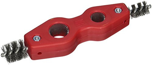 General Tools Plumbers 4 in 1 Pipe Cleaning Tool #114, Tube & Fitting Brush, Plumbing and Pipe Deburring Brush
