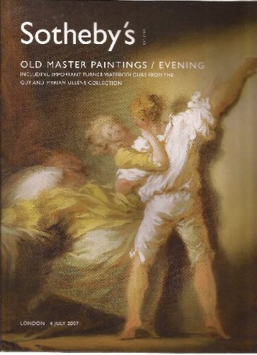 Old Master Paintings/Evening Including Important Turner Watercolours From The Guy and Myriam Ullens Collection