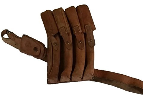 Armeeverkauf Leder 4 Kammern Magazintasche Patronentasche Munitionstasche Tasche Armee