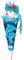 ROTH Schultüten-Bastelset Delfin 68cm 6-eckig Rot(h)-Spitze Kreppverschluss