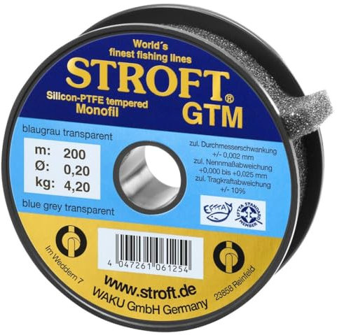 Stroft GTM - Angelschnur, 200m, Unisex, 0,200mm-4,2kg