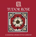 Textile Heritage Tudor Rose Miniature Card Cross Stitch Kit