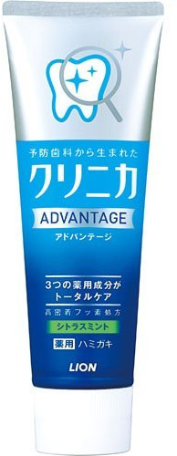 Tooth Care Toothpaste Lion Clinica Advantage 130g - Citrus Mint (Green tea Set)