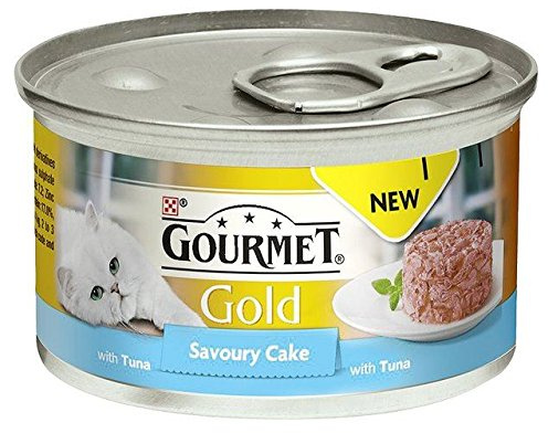 Gourmet Gold Savoury Cake Adult Cat with Tuna 85g (Pack of 2)