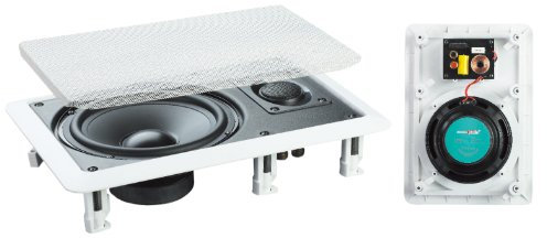 E-audio White 6.5 2-Way 120W In-Wall Speaker With Driver and Tweeter (PAIR)