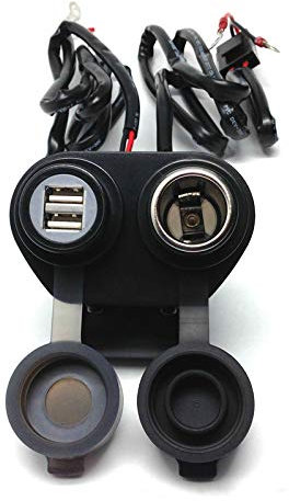 Cliff Top Motorradlenker USB-Ladegerät (Magnetschalterkappe + Zigarettensteckdose)