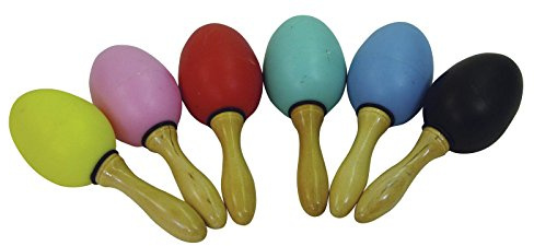 DIMAVERY Egg Maracas | Rasselei mit Griff
