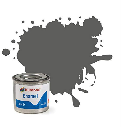 Humbrol Model Paint - AA0343 No 31 Slate Grey - Matt - Tinlet No 1 (14ml), Enamel Paints for Models, Plastic, Metal, Wood, Glass, Ceramics and More, Hobby Paint for Craft Kits