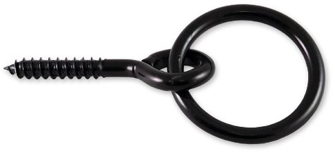 Chapuis 44557ZN Augbolzen mit Ring und Gewinde - Verzinkter Stahl - M7 - Innendurchmesser 50 mm - Länge 50 mm - Schwarz