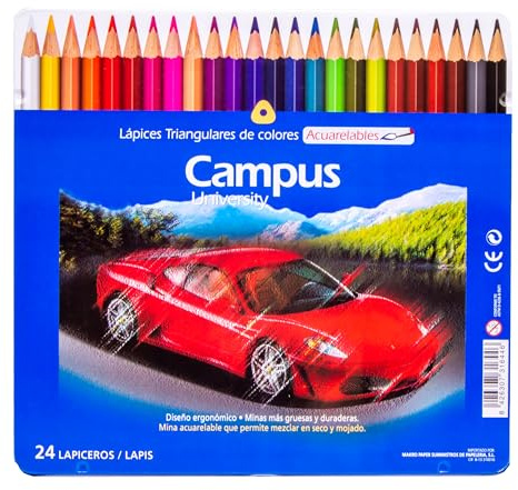 Campus University MKP1120-24TN - 24 Aquarell-Buntstifte