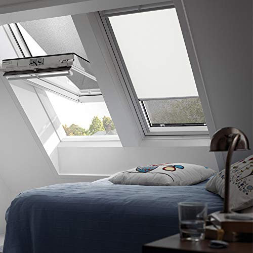 Orignal VELUX Verdunkelungsrollo DKL F06 1085S / Bedienart : Manuell / Farbe : Uni Beige / Fenstergröße : F06 / Fenstertypen : GGU, GPU, GHU, GTU, GXU, GGL, GPL, GHL, GTL, GXL