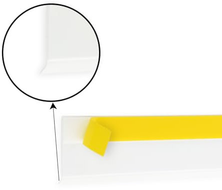 Nobily Fensterleiste 30mm mit Lippe, 1m bis 50m /PVC - Fensterleisten Flachleisten Kunststoffleisten Profileleisten Abschlussleisten Zierleisten zur Fenster Montage, Made in Germany