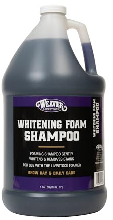 Weaver Livestock Whitening Foam Shampoo, 1-Gallon,Dark