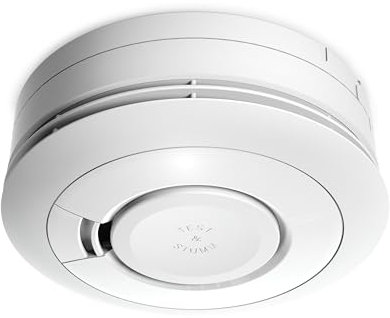 Ei Electronics Professional i-series smoke detector with built-in, non-removable 10 year lithium battery, can be connected wirelessly with wireless module, white Ei650iW
