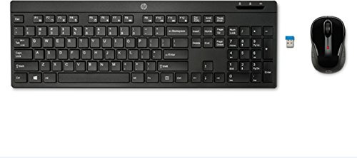 HP 200 – Wireless Keyboard and Mouse (QWERTY Spanish, Wireless, USB, Black)