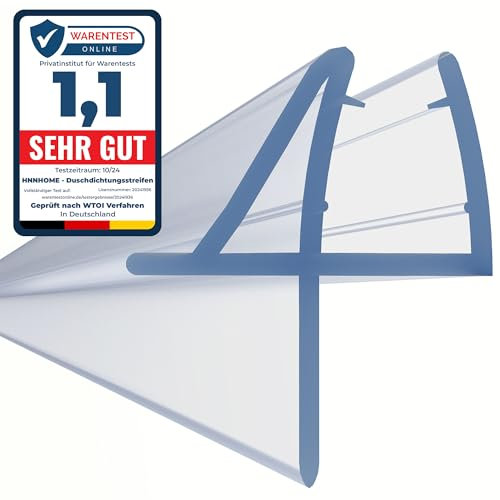 HNNHOME Dichtungsband für Duschabtrennungen, Badewannen, Duschtüren, 870 mm lang, einzigartiges Design, für 4 - 6 mm dickes Glas mit einer Lücke bis 11 mm