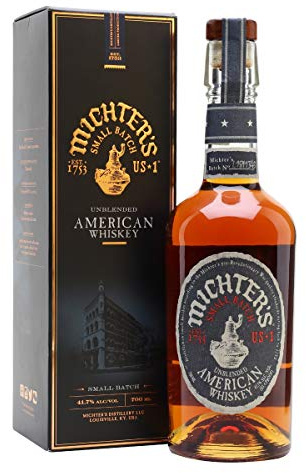 MICHTER'S - US 1 - American Whiskey - 41,7% Alcool - Origine : États-Unis/Kentucky - Notes boisées & de vanille - A servir pur ou en cocktail - 70 cl